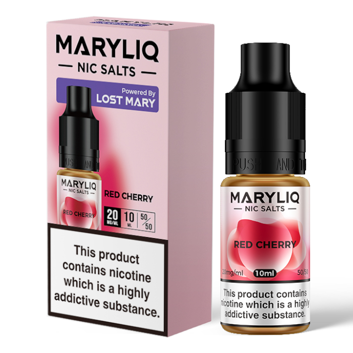 MARYLIQ Nic Salts - Red Cherry - 10ml - 20mg